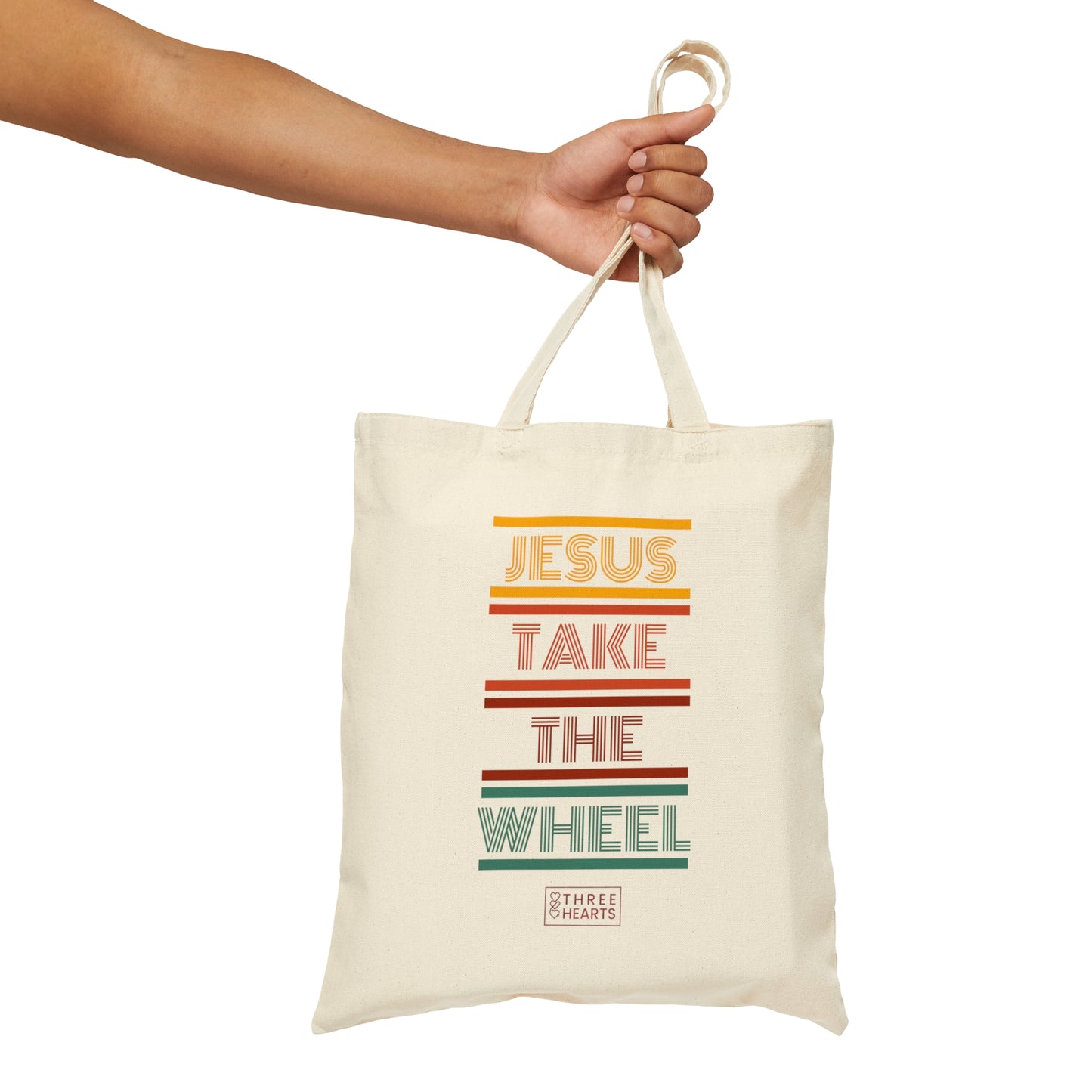 Jesus Take the Wheel Tote Bag