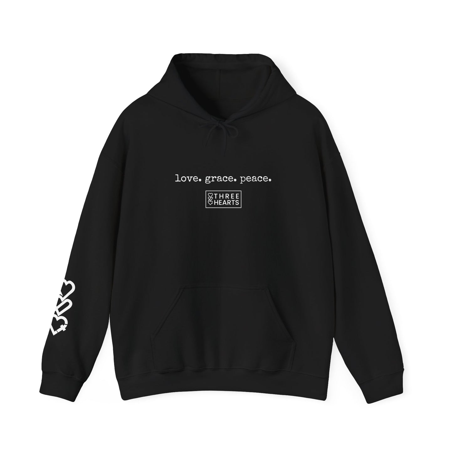 Love. Grace. Peace. Hooded Sweatshirt