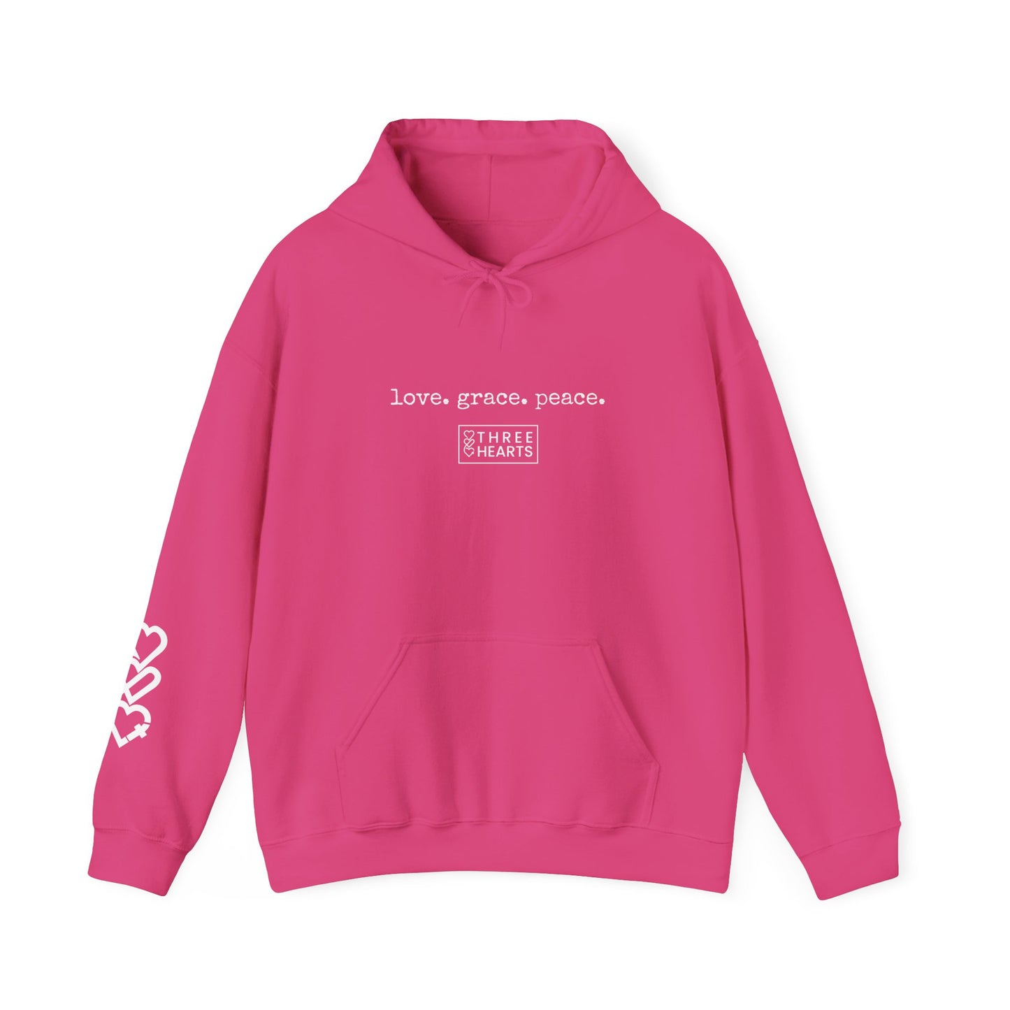 Love. Grace. Peace. Hooded Sweatshirt