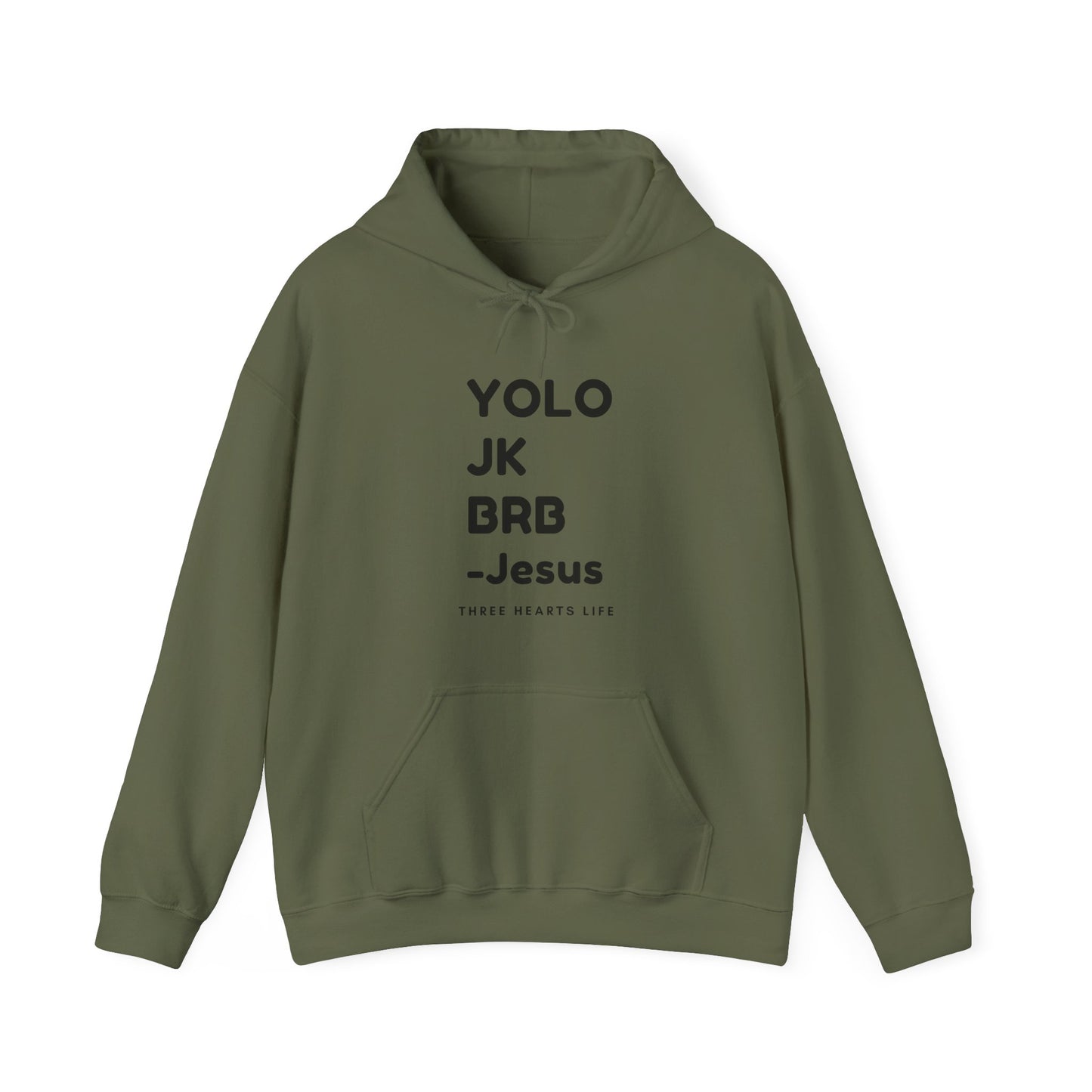 YOLO Hooded Sweatshirt - Neutral Colors