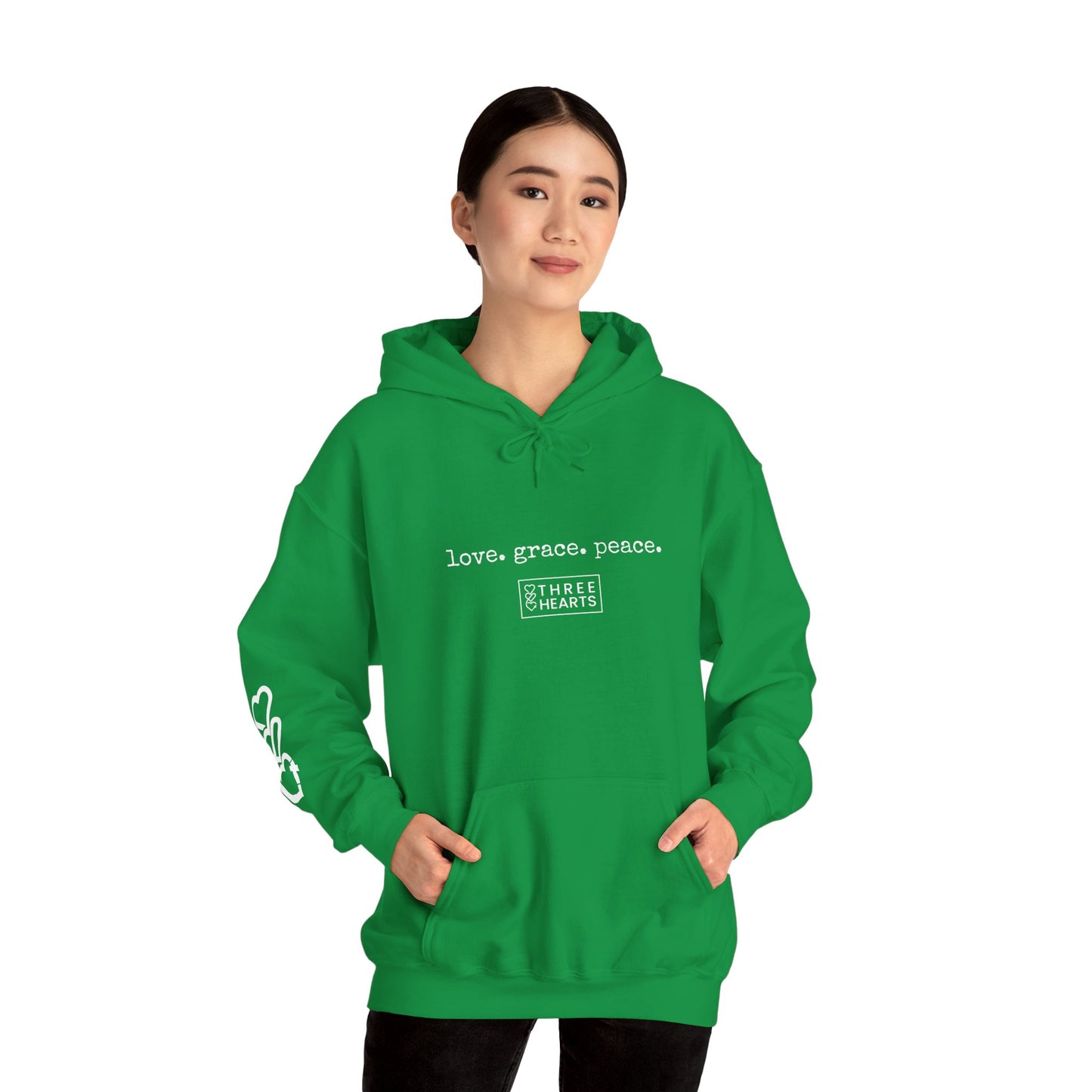 Love. Grace. Peace. Hooded Sweatshirt