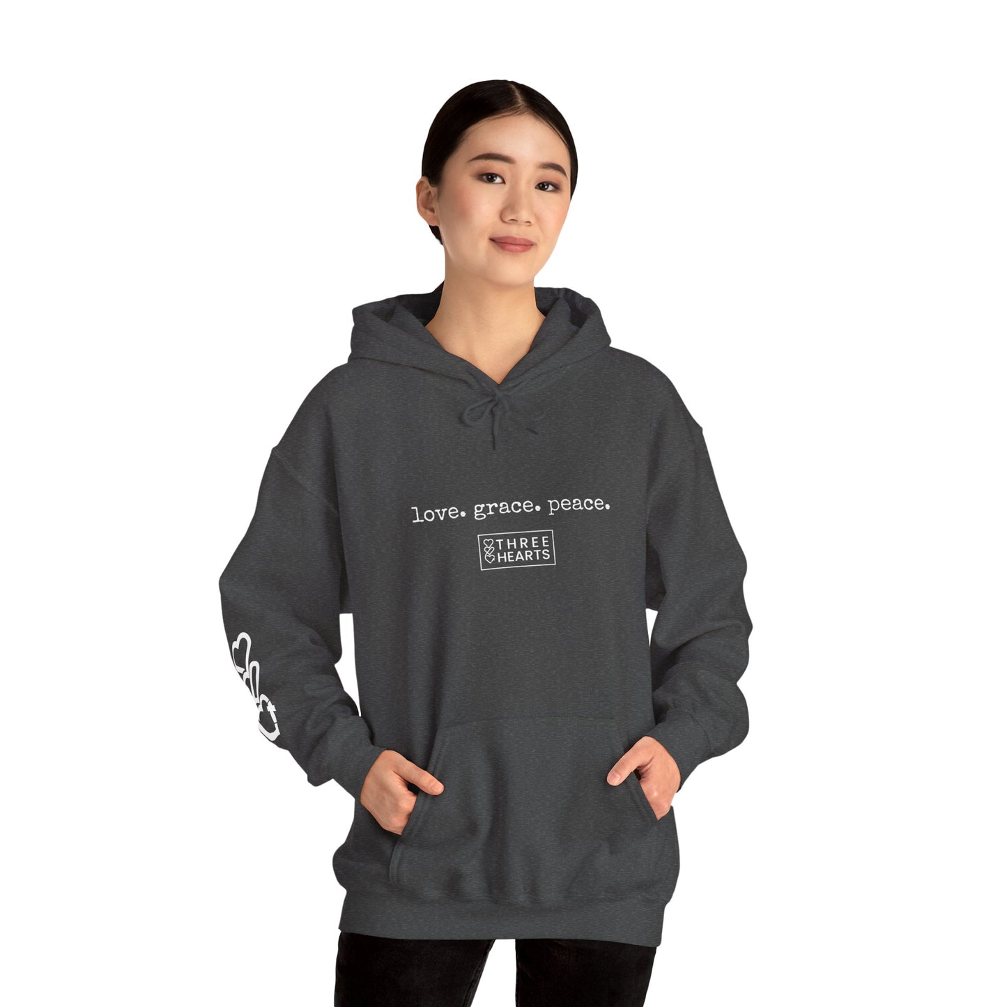 Love. Grace. Peace. Hooded Sweatshirt
