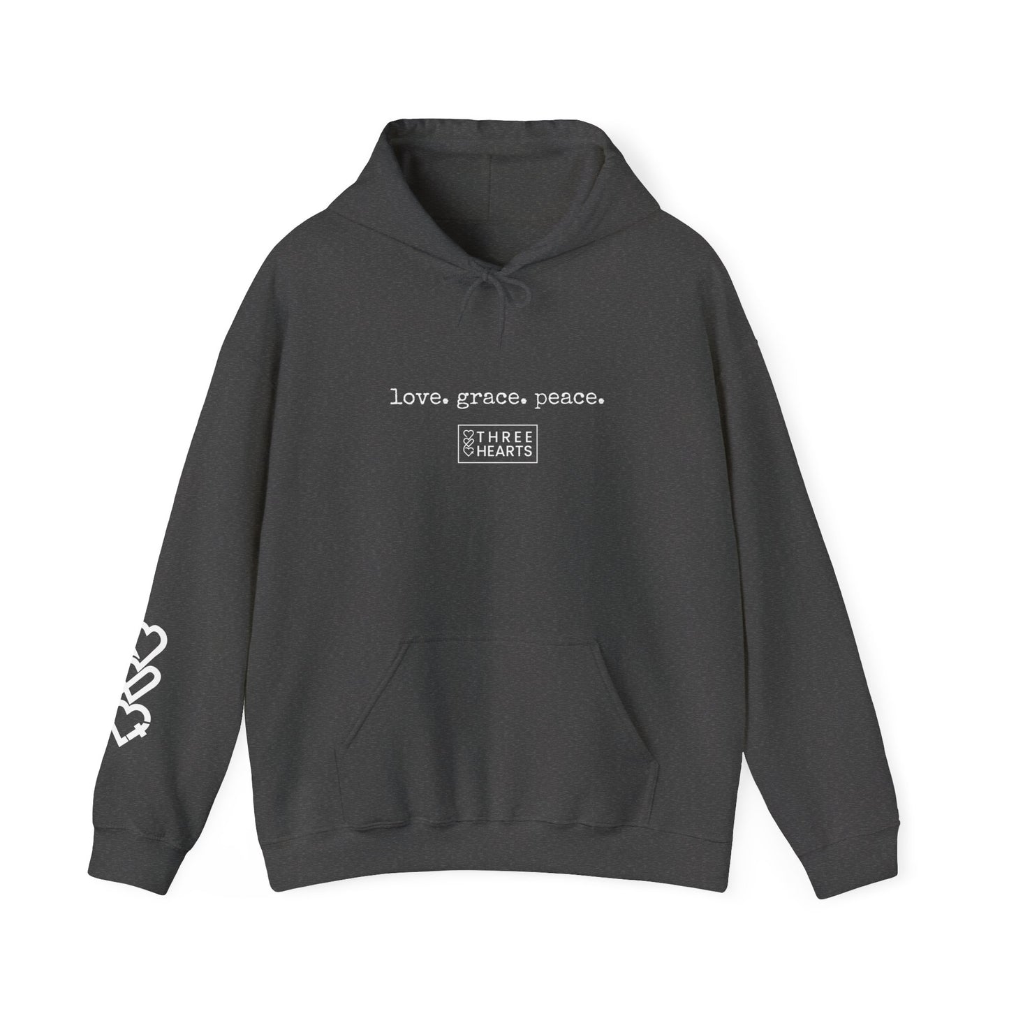 Love. Grace. Peace. Hooded Sweatshirt
