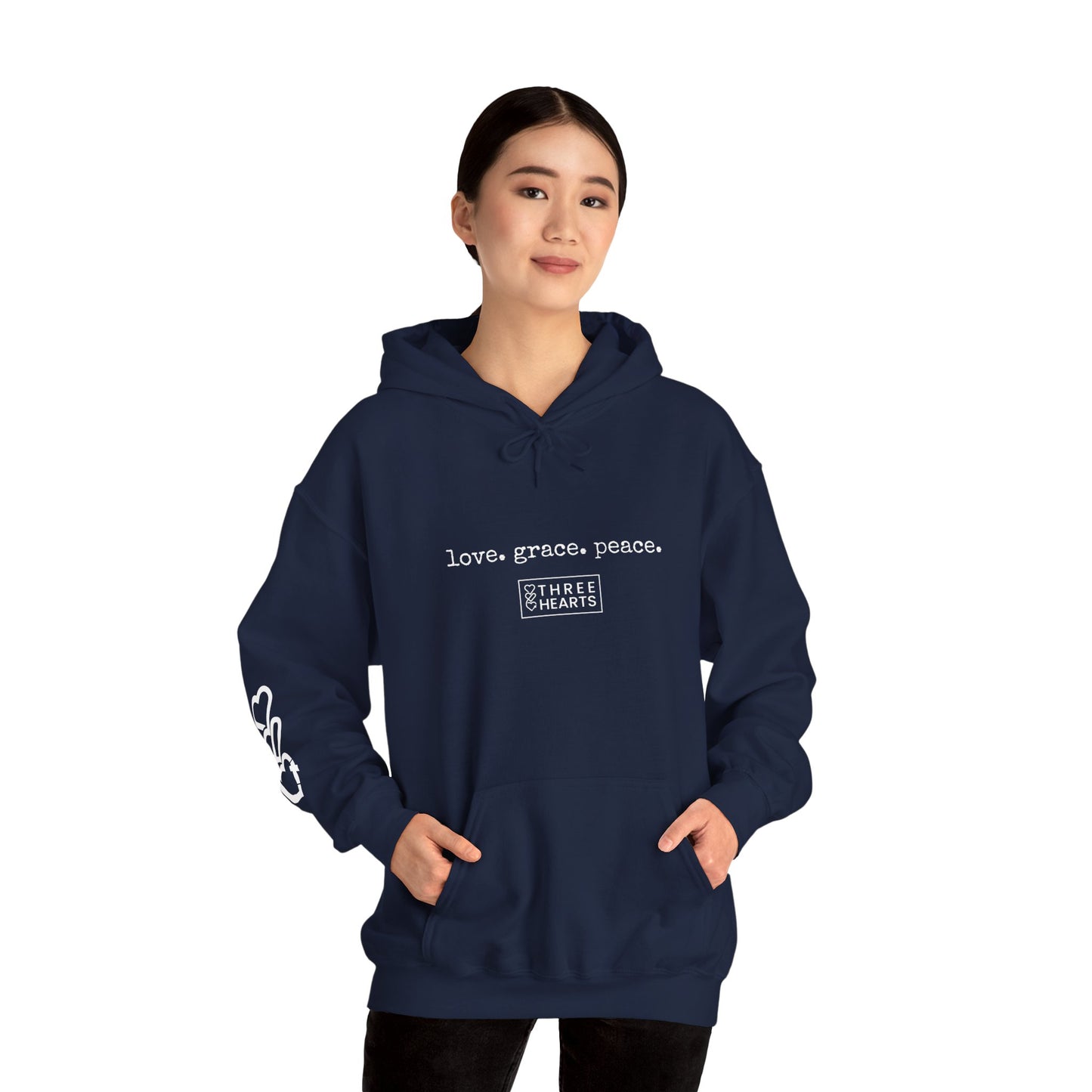 Love. Grace. Peace. Hooded Sweatshirt