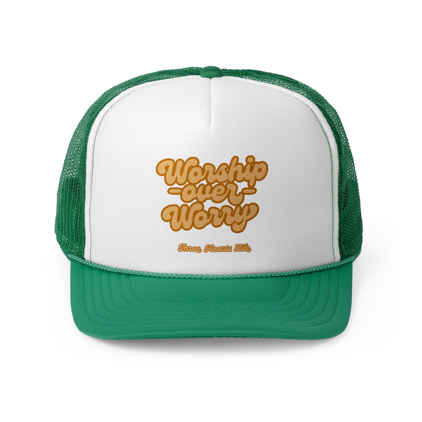 Worship Over Worry Trucker Caps