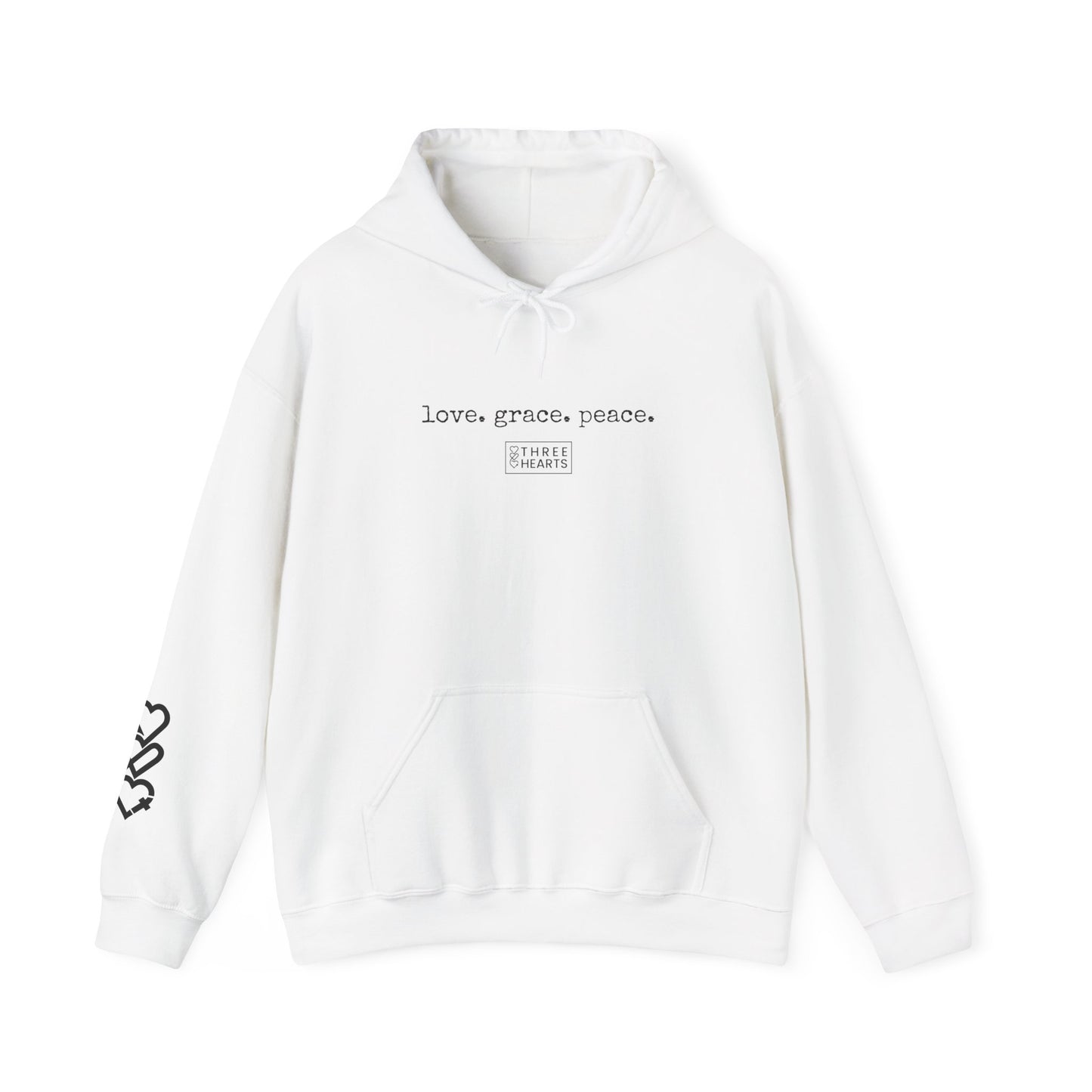 Love. Grace. Peace. Hooded Sweatshirt