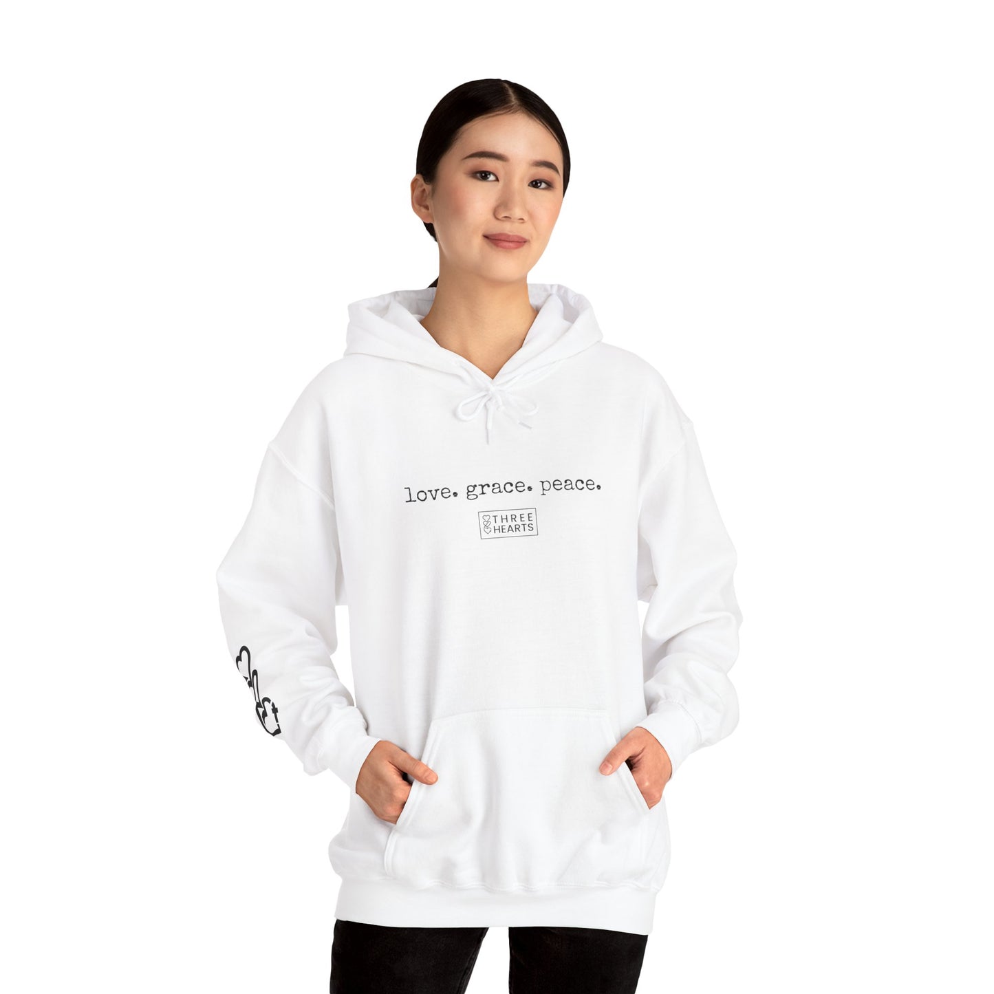 Love. Grace. Peace. Hooded Sweatshirt
