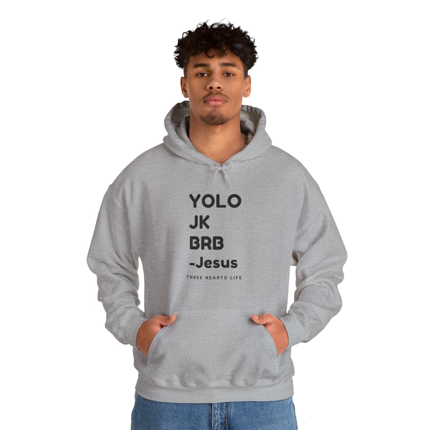 YOLO Hooded Sweatshirt - Neutral Colors