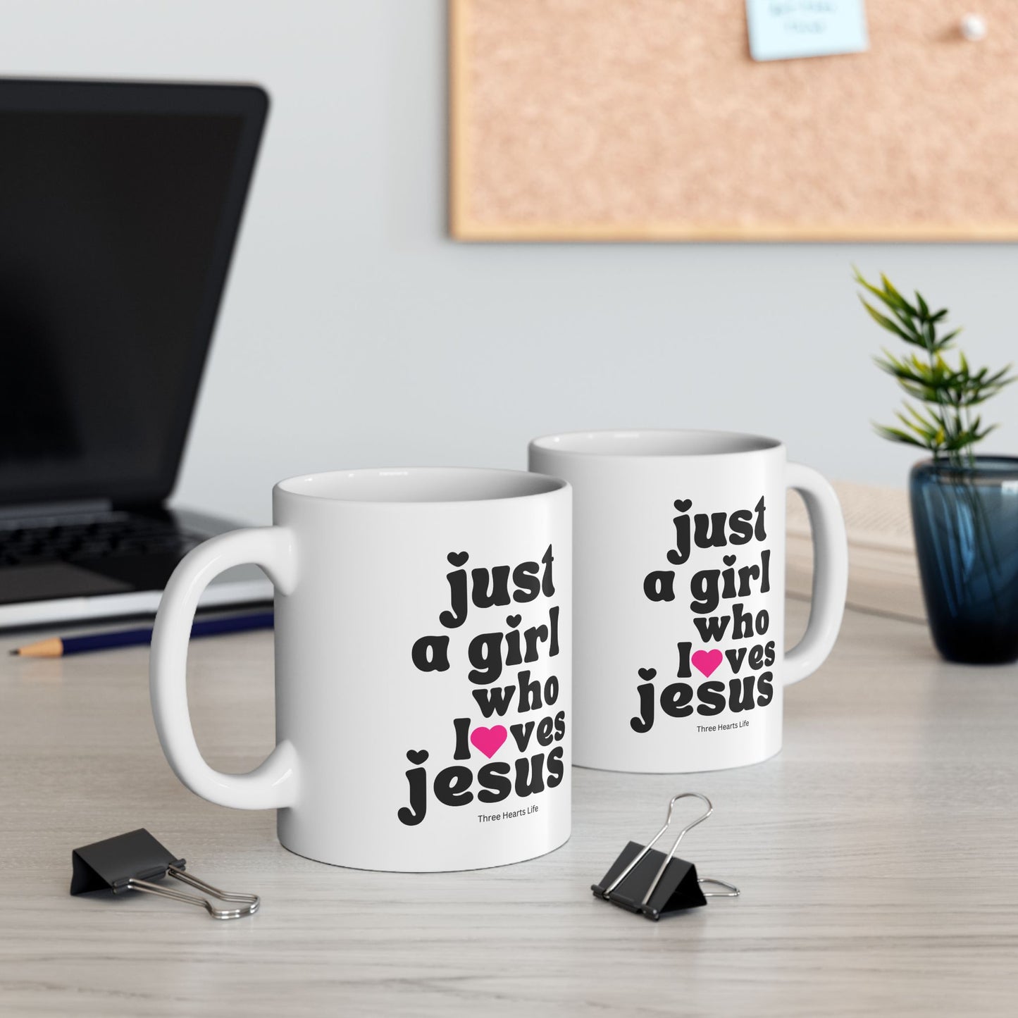 Just a Girl who Loves Jesus Ceramic Mug 11oz