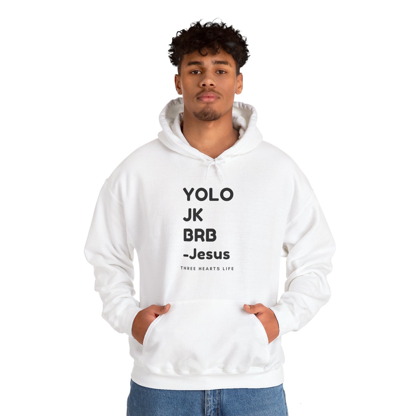 YOLO Hooded Sweatshirt - Neutral Colors