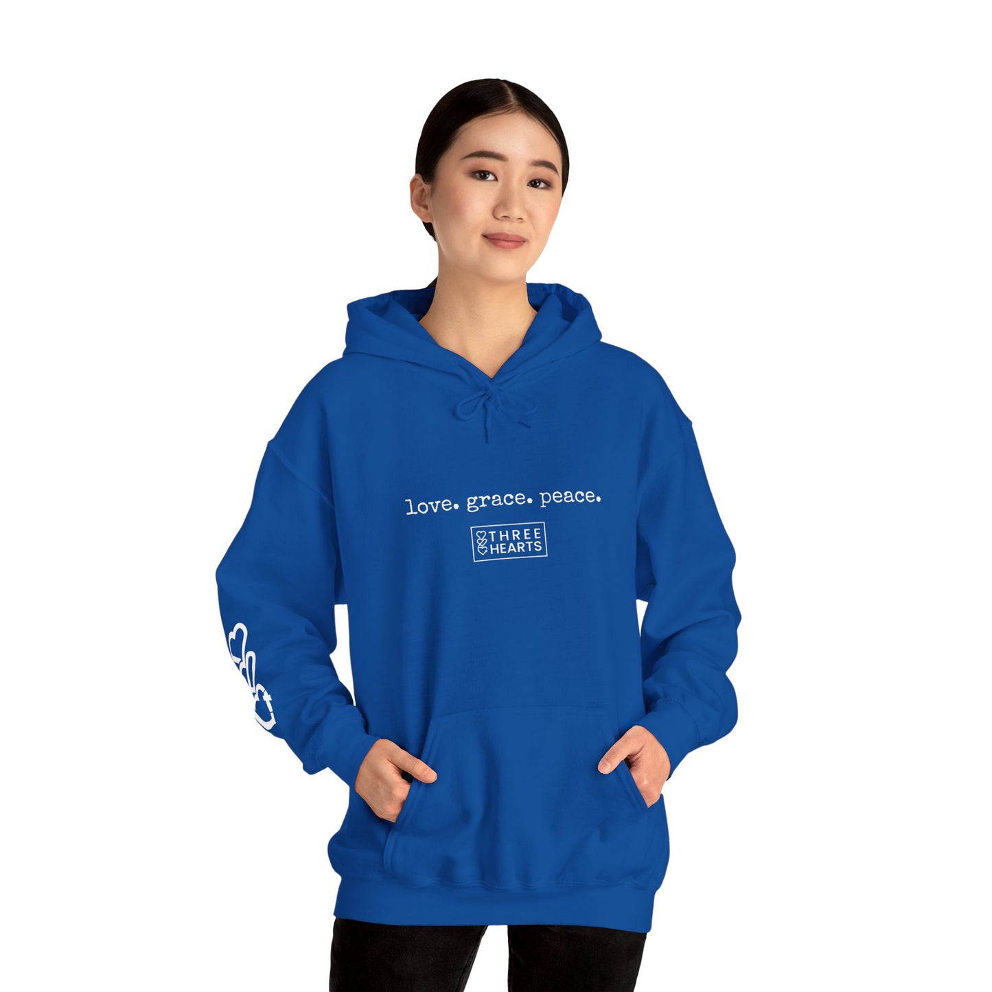 Love. Grace. Peace. Hooded Sweatshirt