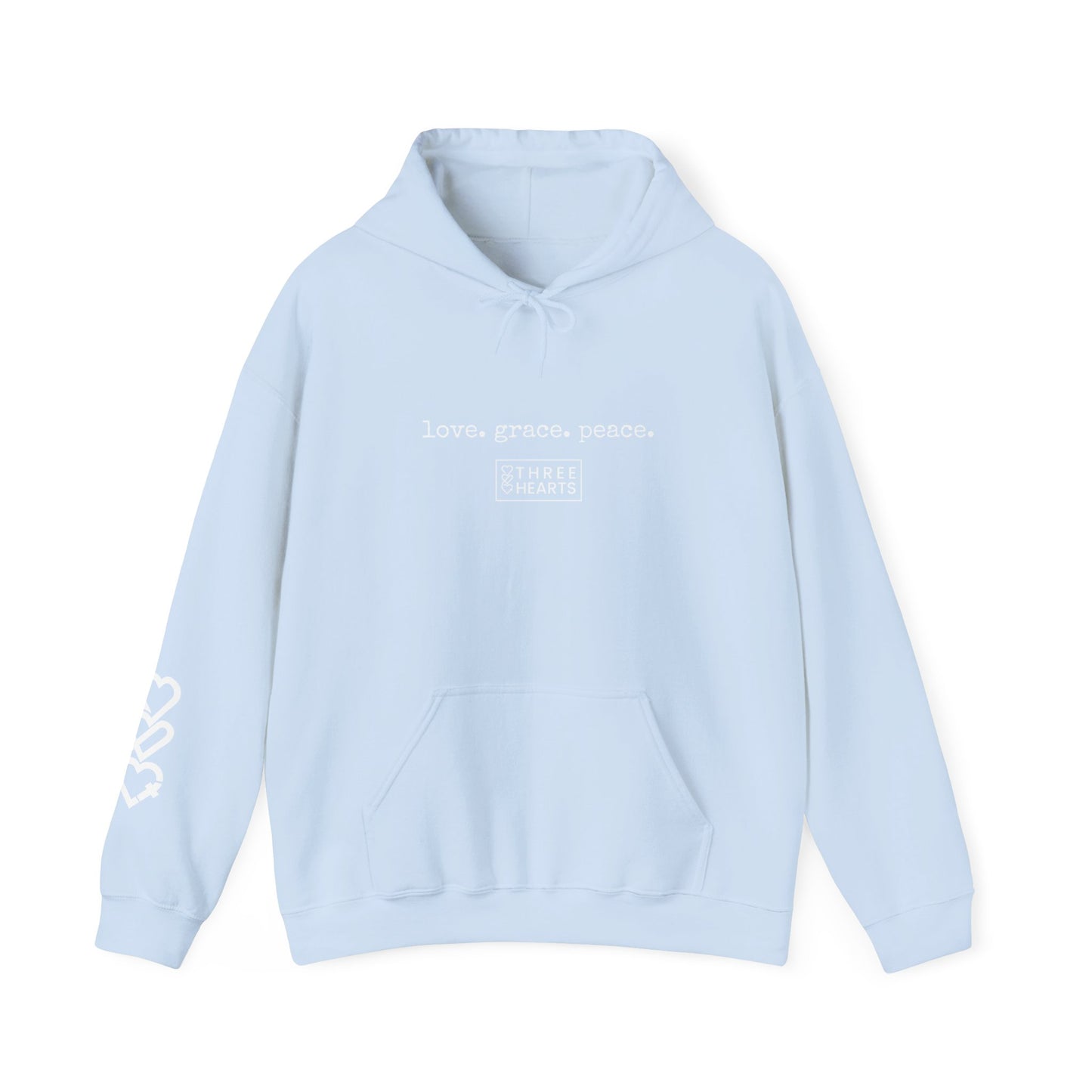 Love. Grace. Peace. Hooded Sweatshirt