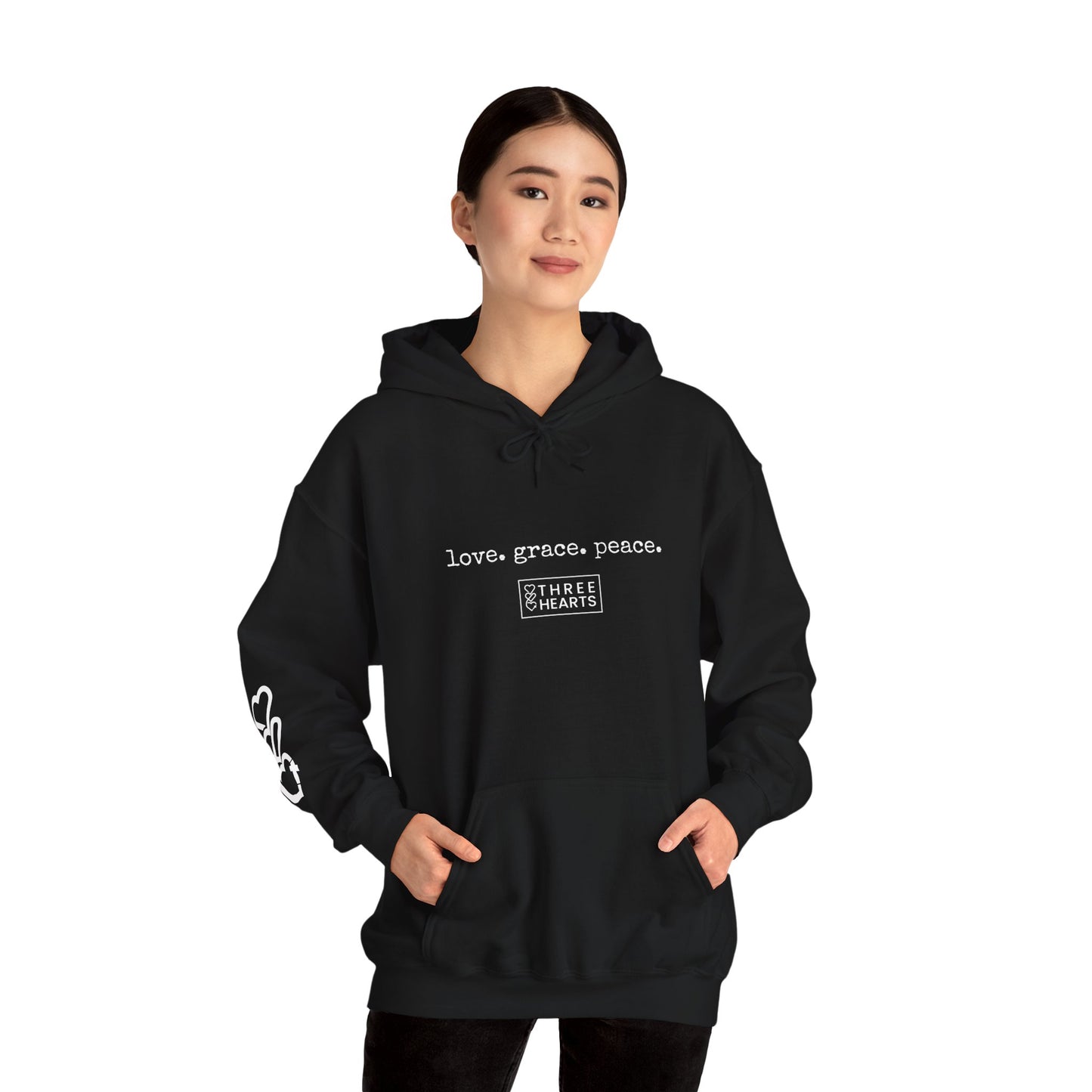 Love. Grace. Peace. Hooded Sweatshirt