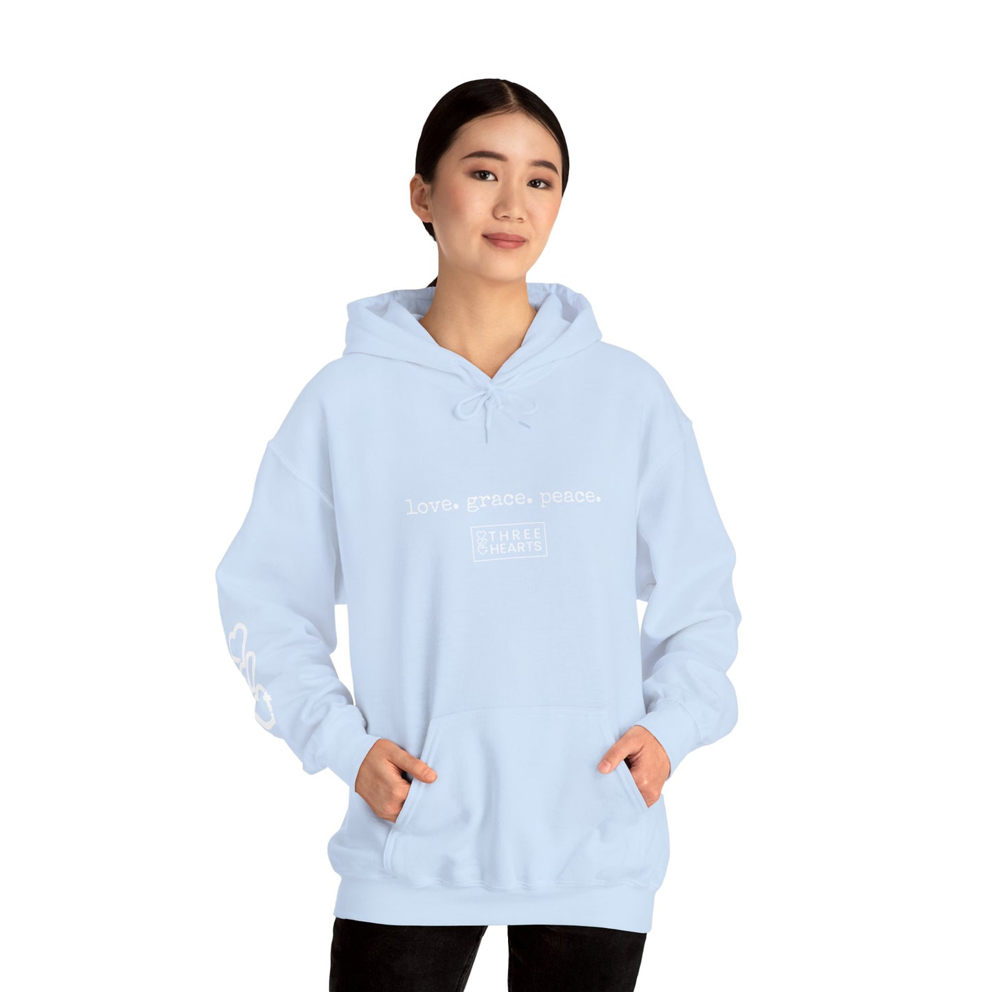 Love. Grace. Peace. Hooded Sweatshirt
