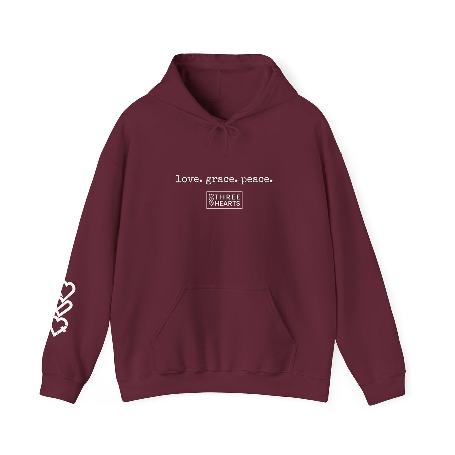 Love. Grace. Peace. Hooded Sweatshirt