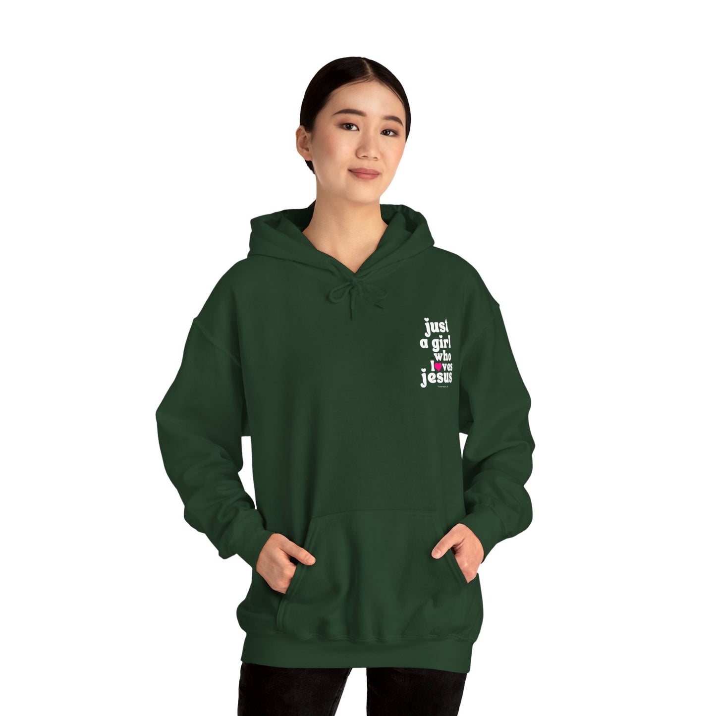 Just a Girl Who Loves Jesus Hooded Sweatshirt