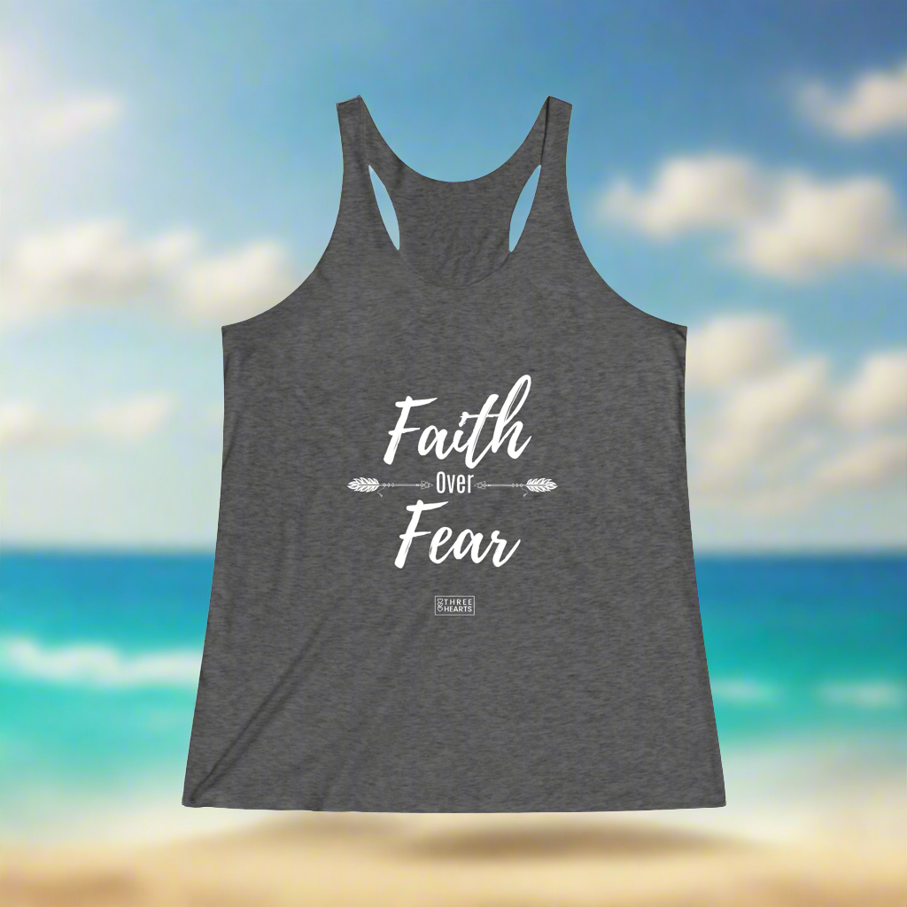Faith Over Fear Racerback Tank